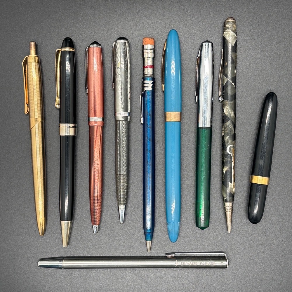 Vintage Pen and Pencil Lot Esterbrook  and Sheaffer's Scripto Fountain‎ Pens